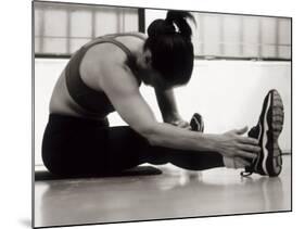 Woman Stretching During a Workout, New York, New York, USA-Paul Sutton-Mounted Photographic Print