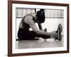 Woman Stretching During a Workout, New York, New York, USA-Paul Sutton-Framed Photographic Print