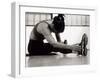 Woman Stretching During a Workout, New York, New York, USA-Paul Sutton-Framed Photographic Print