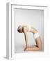 Woman stretching in camel pose-Mario Castello-Framed Photographic Print