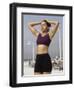 Woman Stretching Outdoors, New York, New York, USA-Chris Trotman-Framed Photographic Print