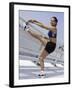 Woman Stretching Outdoors, New York, New York, USA-Chris Trotman-Framed Photographic Print