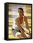Woman Stretching-null-Framed Stretched Canvas