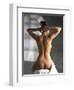 Woman Stretching-Tony McConnell-Framed Premium Photographic Print