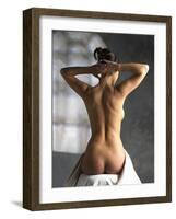 Woman Stretching-Tony McConnell-Framed Photographic Print