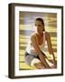 Woman Stretching-null-Framed Photographic Print