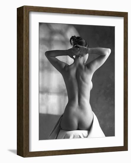 Woman Stretching-Tony McConnell-Framed Photographic Print