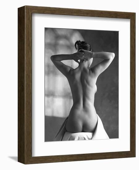 Woman Stretching-Tony McConnell-Framed Photographic Print