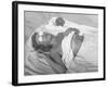 Woman Sunbathing at the Beach-Peter Stackpole-Framed Photographic Print