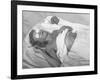 Woman Sunbathing at the Beach-Peter Stackpole-Framed Photographic Print