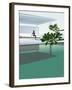 Woman Sunbathing by Luxurious Swimming Pool-null-Framed Giclee Print
