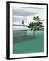 Woman Sunbathing by Luxurious Swimming Pool-null-Framed Giclee Print