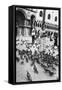 Woman Surrounded by Pigeons, St Mark's Square, Venice, Italy, 1938-null-Framed Stretched Canvas