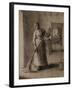 Woman Sweeping Her Home-Jean-François Millet-Framed Giclee Print