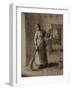 Woman Sweeping Her Home-Jean-François Millet-Framed Giclee Print