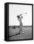 Woman Swinging Golf Club-Philip Gendreau-Framed Stretched Canvas