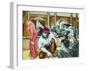 Woman Taken in Adultery, 1998-Dinah Roe Kendall-Framed Giclee Print