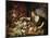 Woman Taking Fruit-Abraham Brueghel-Mounted Giclee Print