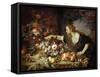 Woman Taking Fruit-Abraham Brueghel-Framed Stretched Canvas