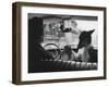 Woman Taxi Driver Sharing Front Seat with Pet Dog-Alfred Eisenstaedt-Framed Photographic Print