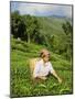 Woman Tea Picking, Goomtee Tea Estate, Kurseong, West Bengal, India-Jane Sweeney-Mounted Photographic Print