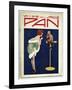 Woman Telling Pan Off!-Tom Purvis-Framed Art Print