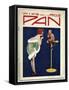 Woman Telling Pan Off!-Tom Purvis-Framed Stretched Canvas