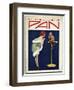 Woman Telling Pan Off!-Tom Purvis-Framed Art Print