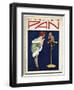 Woman Telling Pan Off!-Tom Purvis-Framed Art Print