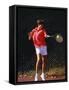 Woman Tennis Player in Action-null-Framed Stretched Canvas