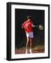 Woman Tennis Player in Action-null-Framed Photographic Print