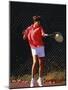 Woman Tennis Player in Action-null-Mounted Photographic Print