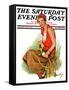 "Woman Tennis Player," Saturday Evening Post Cover, August 20, 1932-Ellen Pyle-Framed Stretched Canvas