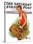 "Woman Tennis Player," Saturday Evening Post Cover, August 20, 1932-Ellen Pyle-Stretched Canvas