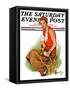 "Woman Tennis Player," Saturday Evening Post Cover, August 20, 1932-Ellen Pyle-Framed Stretched Canvas