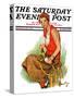 "Woman Tennis Player," Saturday Evening Post Cover, August 20, 1932-Ellen Pyle-Stretched Canvas