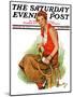 "Woman Tennis Player," Saturday Evening Post Cover, August 20, 1932-Ellen Pyle-Mounted Giclee Print