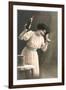 Woman Toasting with Champagne Flute-null-Framed Art Print