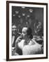 Woman Tries Lady's Cigar in Club After Release of Surgeon General's Report on Smoking Hazards-Ralph Morse-Framed Photographic Print
