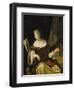 Woman Tuning Her Lute, 1678-Eglon Hendrick Van Der Neer-Framed Giclee Print