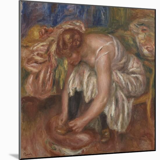 Woman tying her Shoe, 1918 by Pierre Auguste Renoir-Pierre Auguste Renoir-Mounted Giclee Print