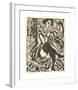 Woman Tying Her Shoe-Ernst Ludwig Kirchner-Framed Premium Giclee Print