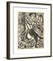 Woman Tying Her Shoe-Ernst Ludwig Kirchner-Framed Premium Giclee Print