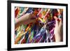 Woman Tying Lucky Ribbon at Igreja Nosso Senhor do Bonfim Church, Salvador, Bahia, Brazil-Yadid Levy-Framed Photographic Print