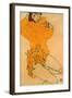 Woman Undressing, 1914-Egon Schiele-Framed Giclee Print