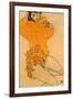 Woman Undressing, 1914-Egon Schiele-Framed Giclee Print