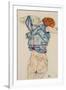 Woman Undressing-Egon Schiele-Framed Giclee Print