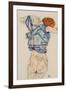 Woman Undressing-Egon Schiele-Framed Giclee Print