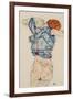 Woman Undressing-Egon Schiele-Framed Giclee Print