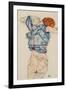 Woman Undressing-Egon Schiele-Framed Giclee Print